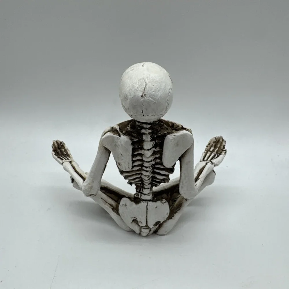 Skeleton Yoga Meditation Pose Decorative
